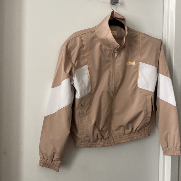 PRINCE
X Melissa Wood Health Track Jacket Taupe NWT - Picture 6 of 8